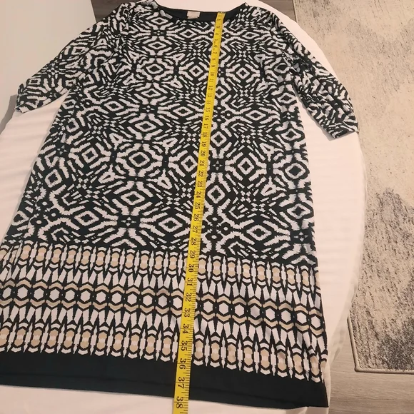 Chicos Black and White Sheath Dress - Picture 8 of 12